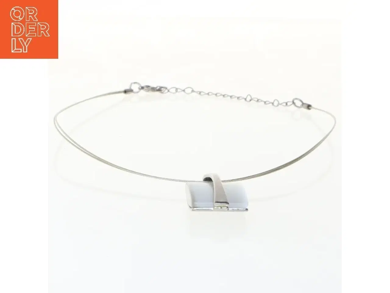 Billede 3 - Sølv halskæde med vedhæng (str. 40 cm)