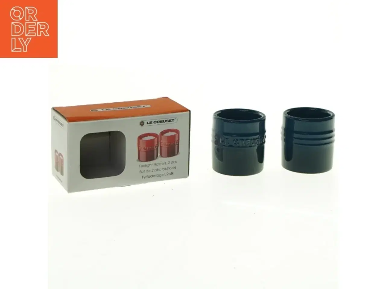 Billede 1 - Le Creuset fyrfadsstager, 2 stk. fra Le Creuset (str. 6 x 5 cm)