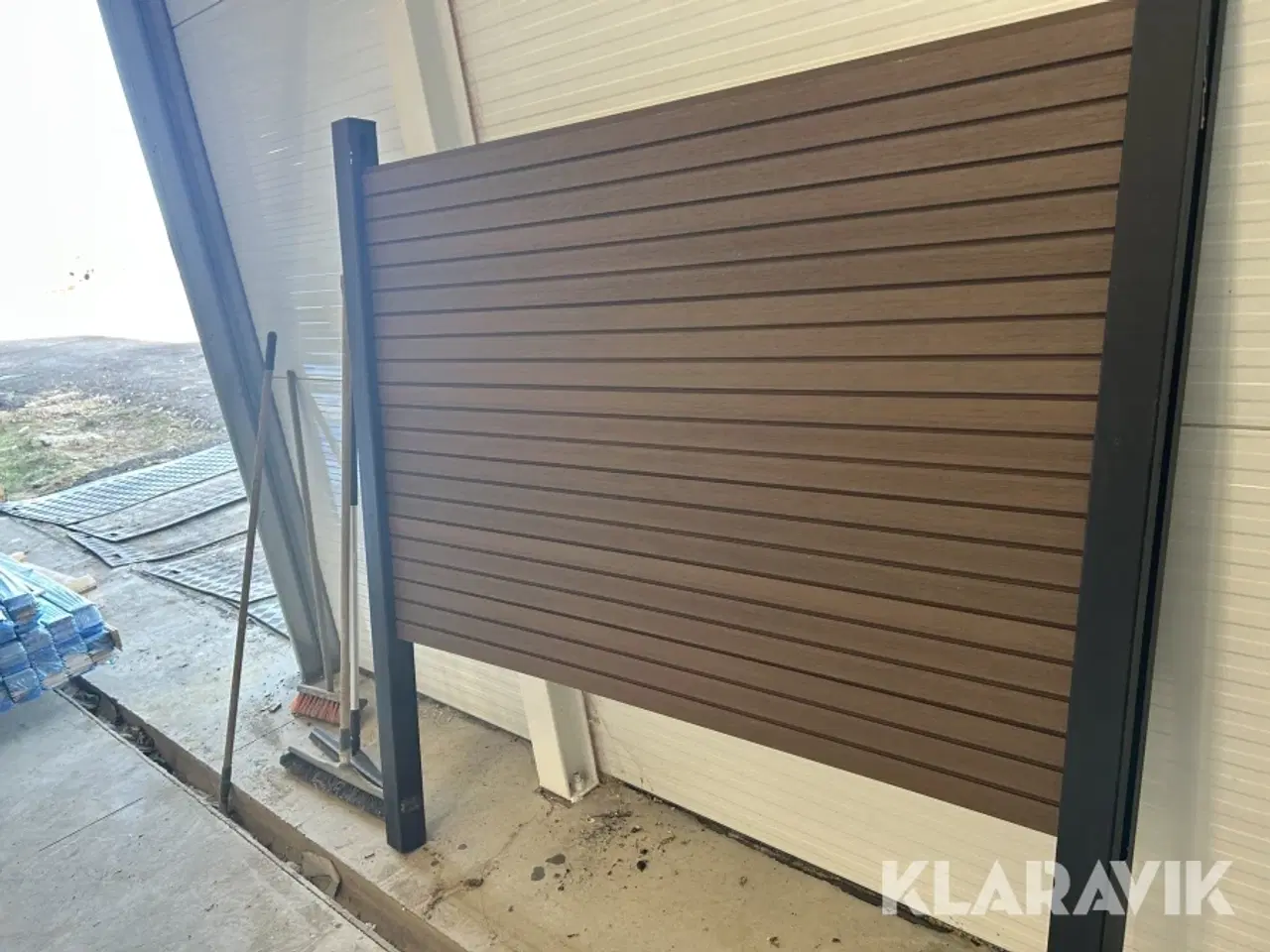 Billede 2 - Komposithegn Kirkedahl Brun Sorte galvaniseret stolper, 10 fag