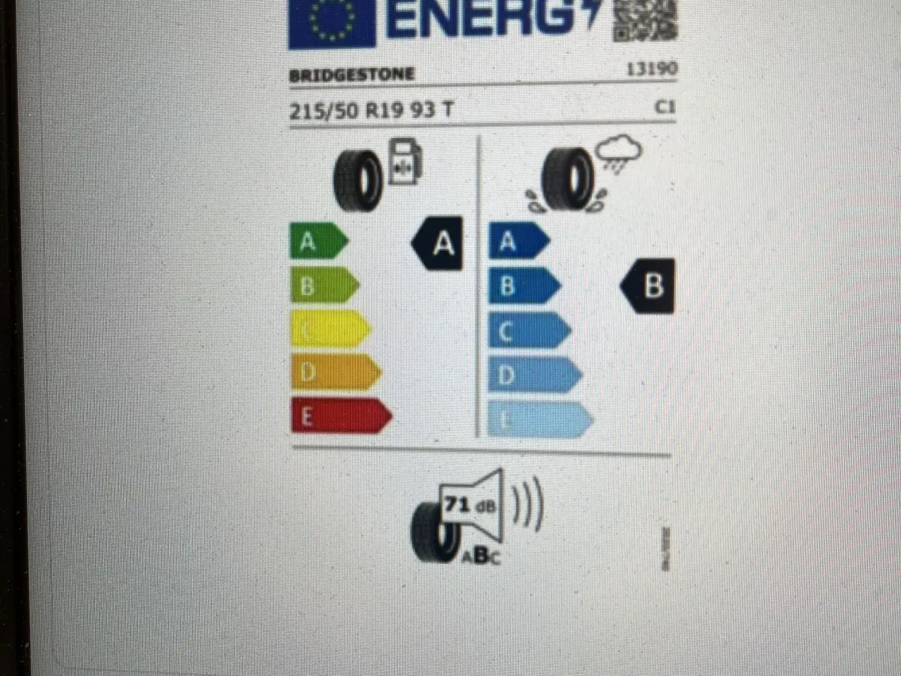Billede 9 - Nye 215-50-19 Sommerdæk. Bridgestone.