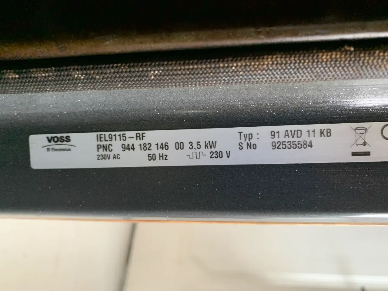 Billede 3 - Viss Electrolux Indbygningsovn