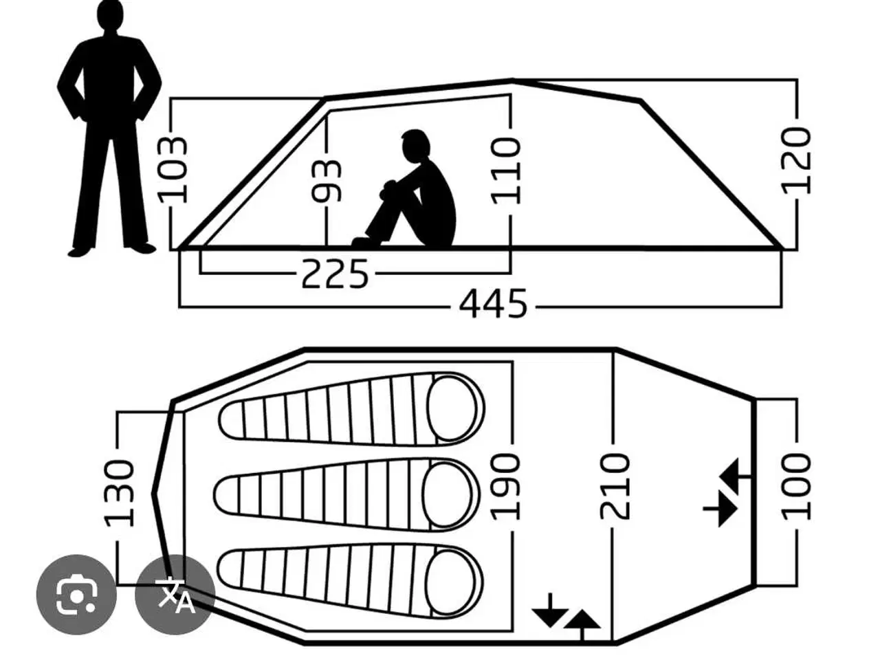 Billede 2 - Tunneltelt Nordisk 3 personer 