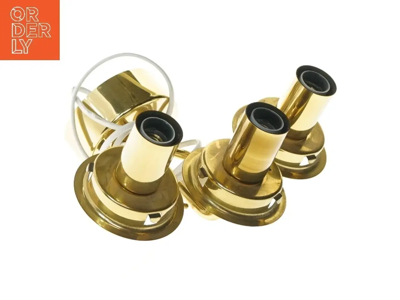 Billede 2 - Guld væglampe med tre spots (str. 23 cm)