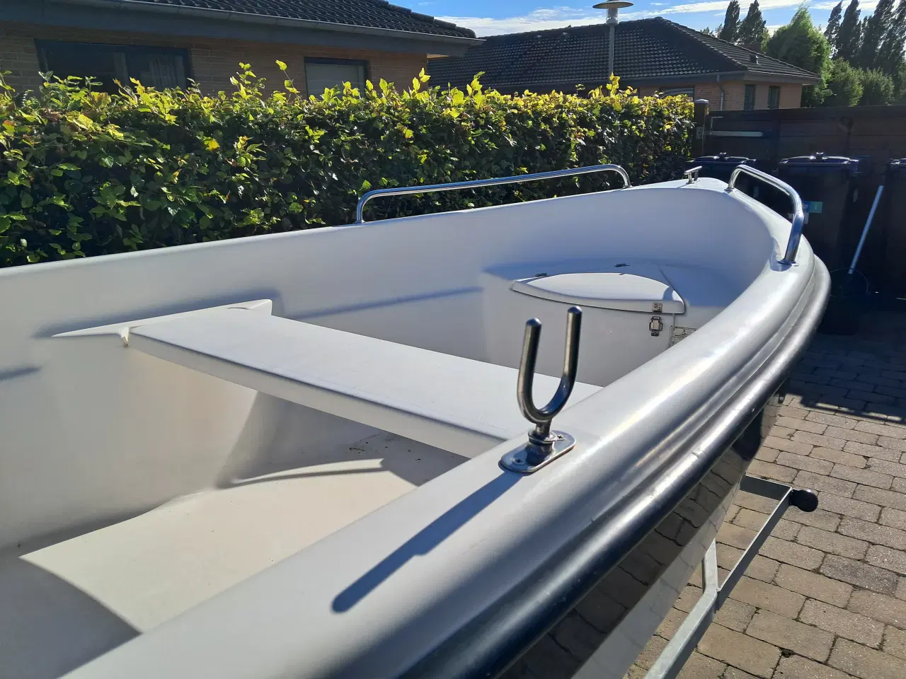 Billede 2 - Jolle, Glasfiber 400 FISK,m.Honda 10HK,og Trailer
