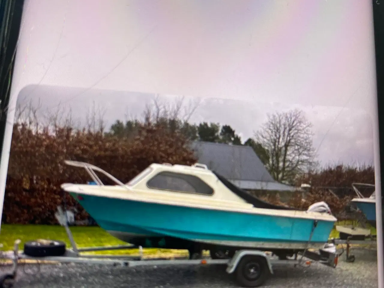 Billede 1 - Shetland kabinebåd 20 hk med trailer 
