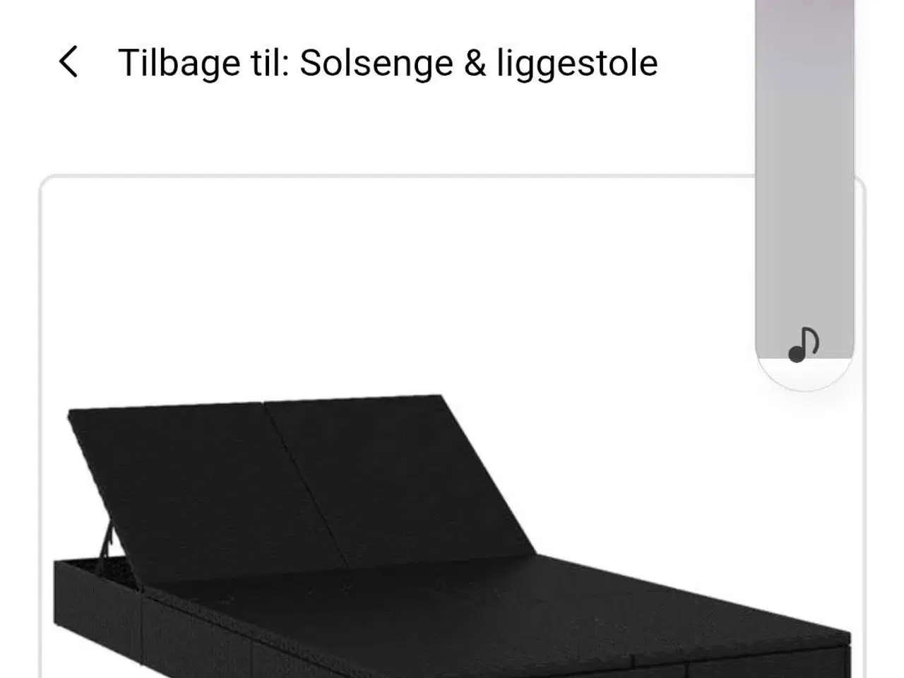 Billede 5 - Dobbelt solseng med hynder