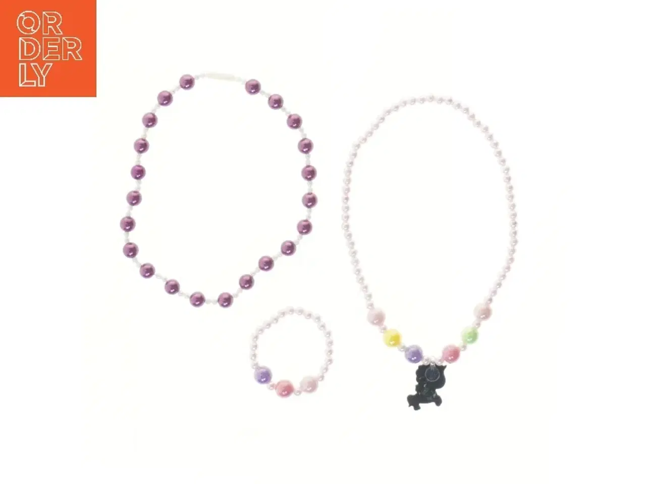 Billede 2 - Perlekædesæt til børn (str. 40 og 40 og 7,5 cm)