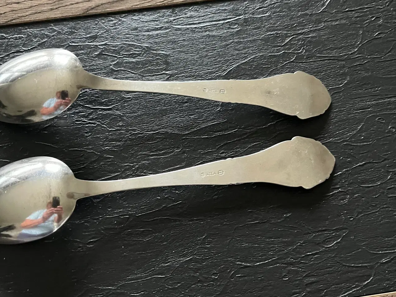 Billede 4 - 2 sølvskeer Atla 2 tårne