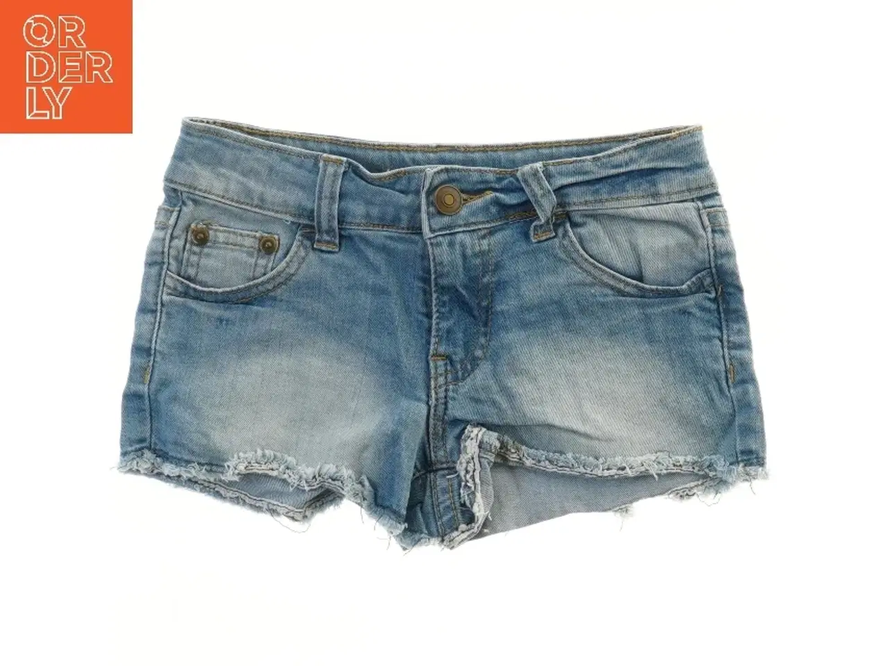 Billede 1 - Blå denim shorts (str. 128)