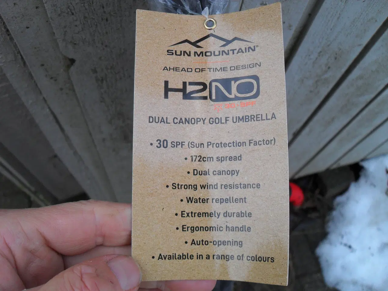 Billede 2 - stor ny golf paraply ø. 172 cm. h2no sun mountain