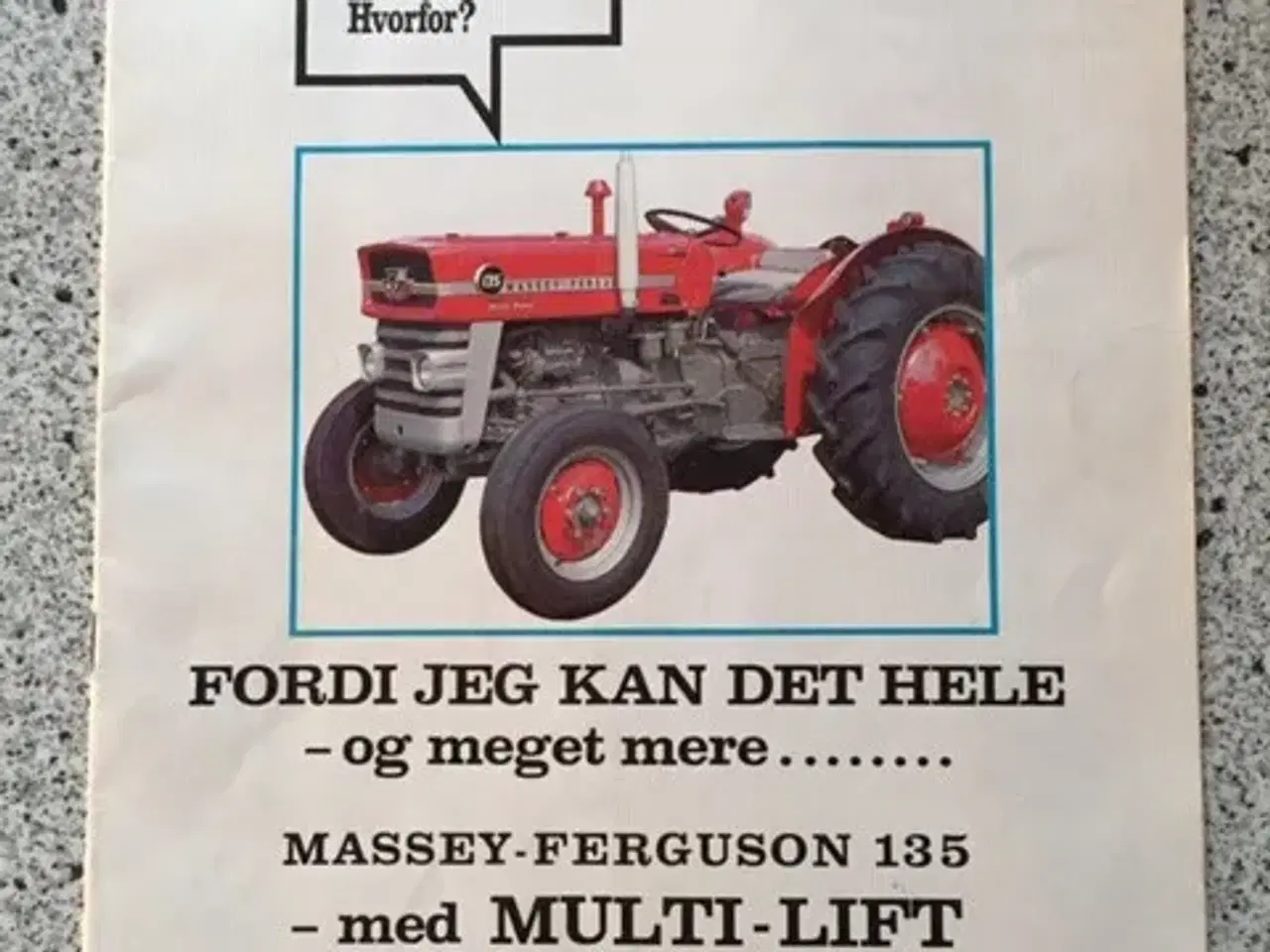 Billede 1 - Massey Ferguson 135 brochure