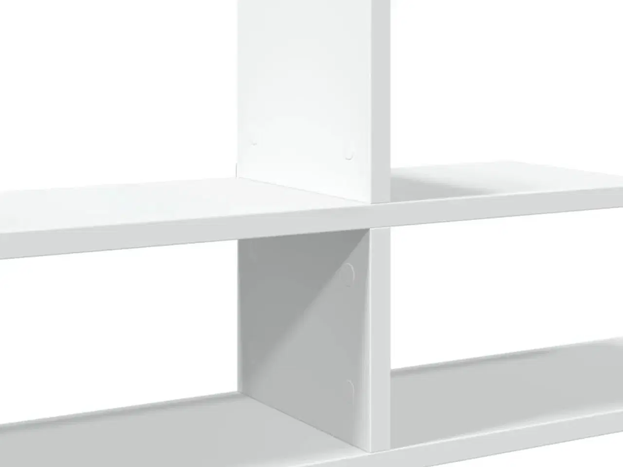 Billede 7 - Væghylde 124,5x18x60,5 cm konstrueret træ hvid