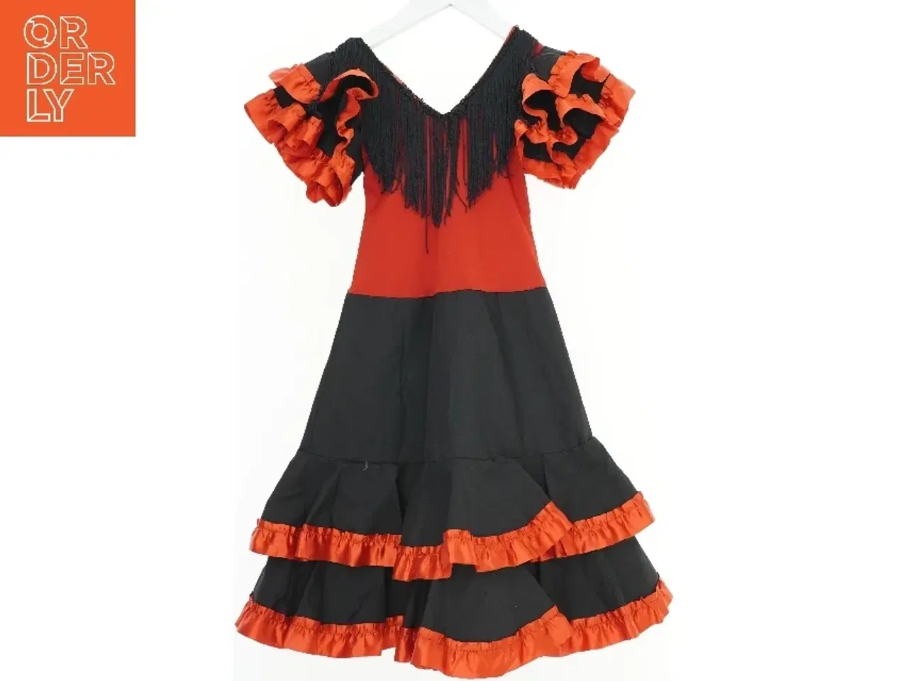 Billede 1 - Flamenco kjole (str. 116) udklædning