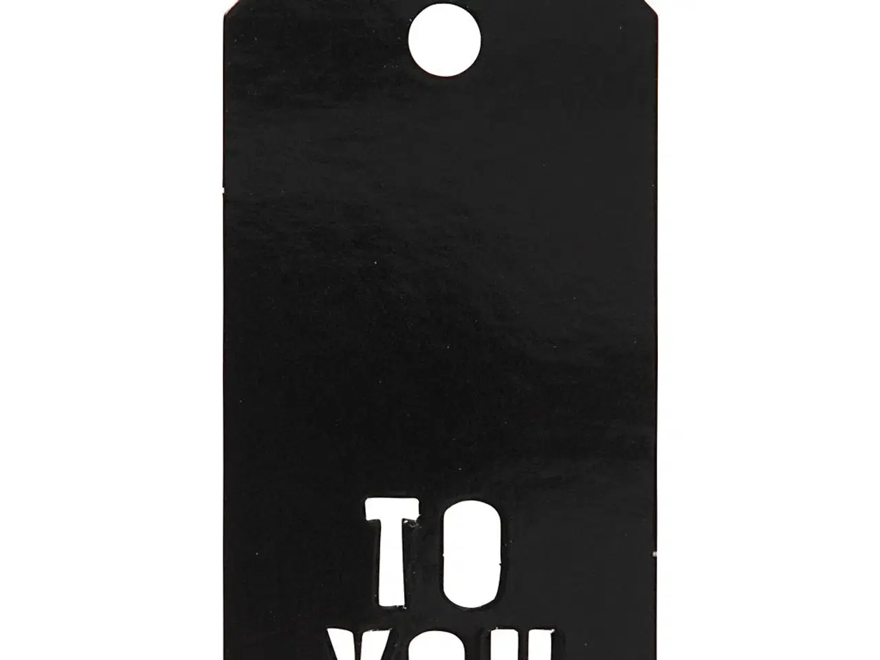 Billede 1 - Manilamærker, TO YOU, str. 5x10 cm, 300 g, sort, 15stk./ 1 pk.
