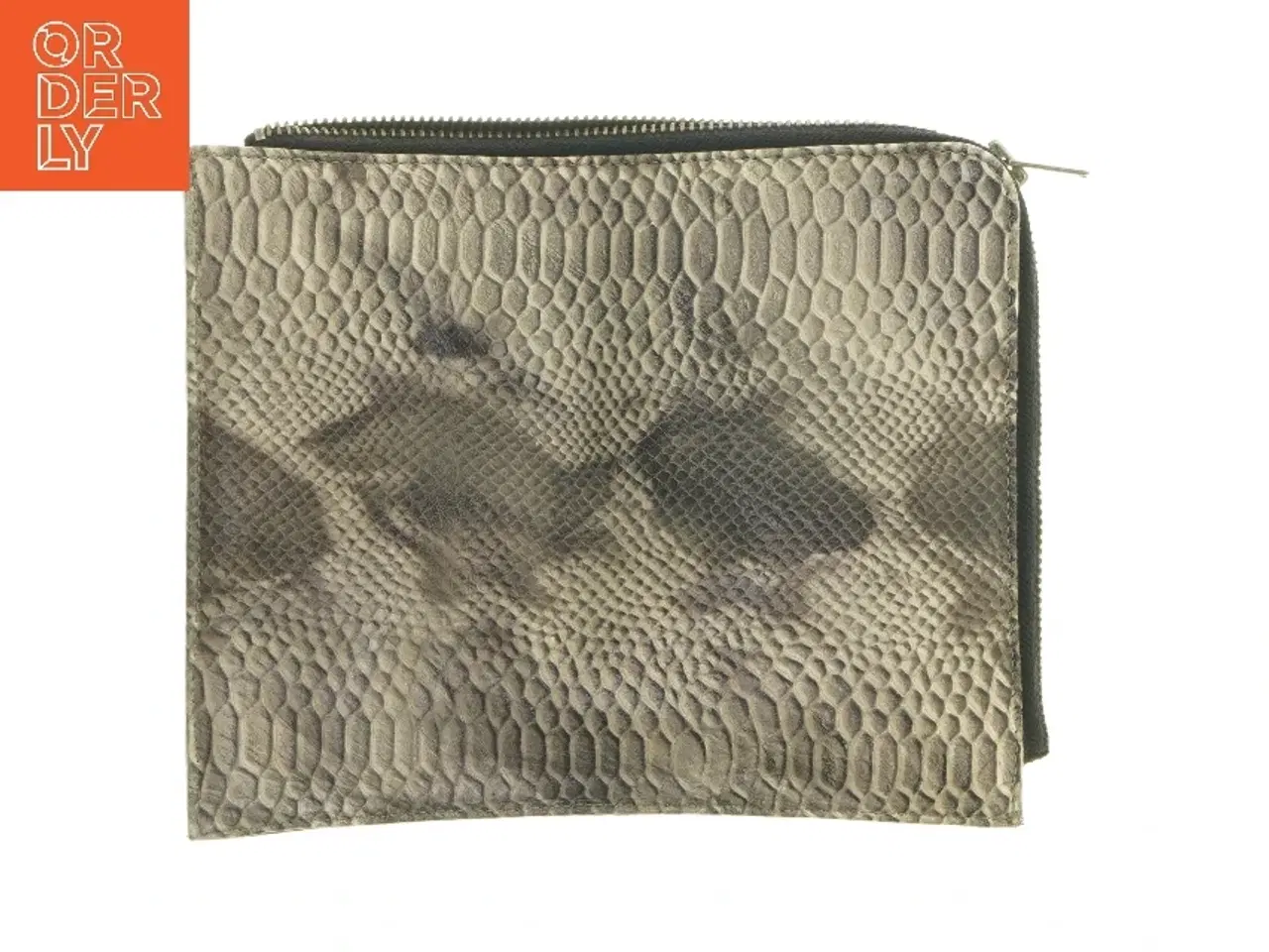 Billede 1 - Pung med slangeprint (str. 27,5x22 cm)
