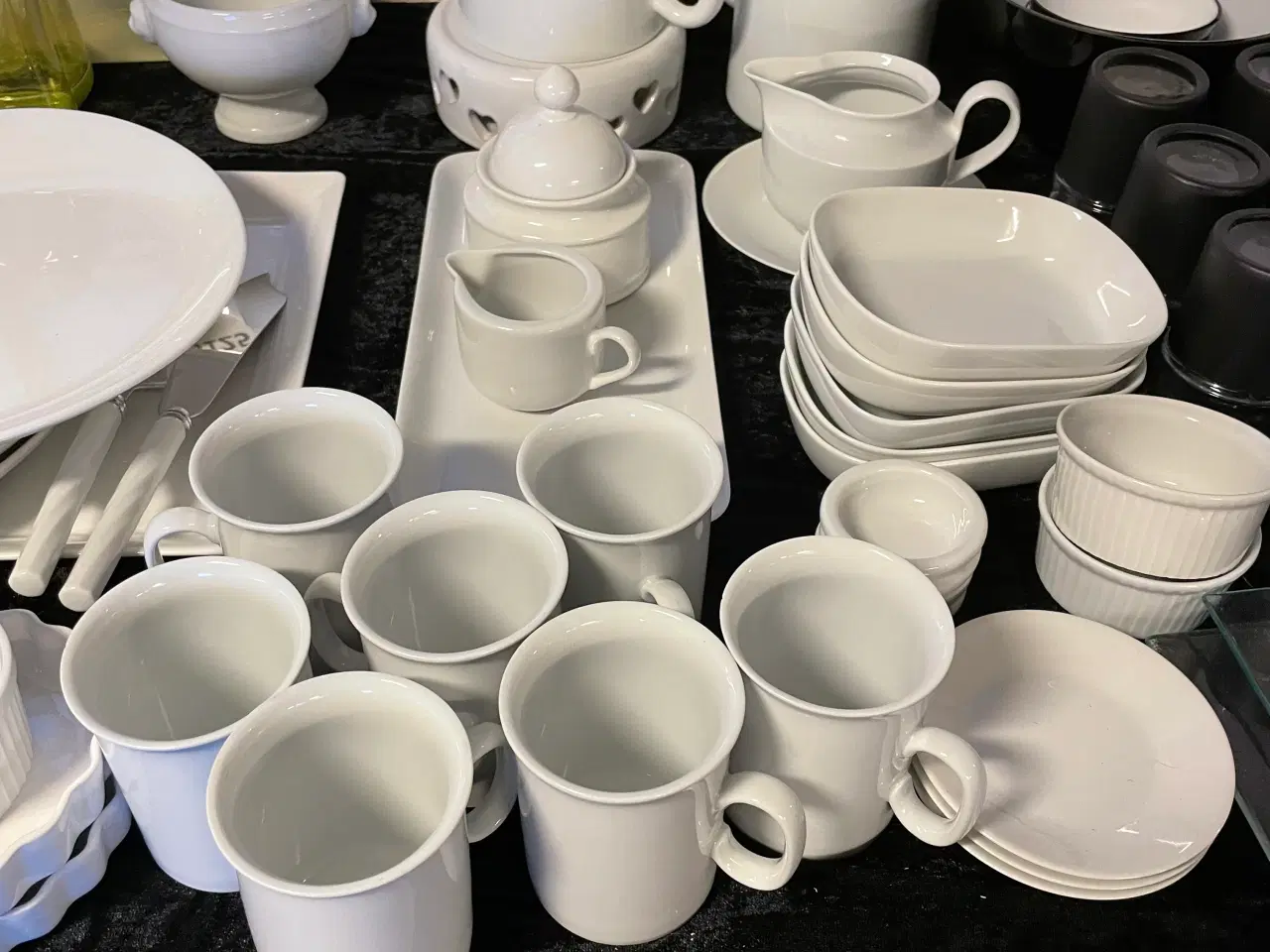 Billede 1 - Te- og kaffekande i hvid porcelæn mm