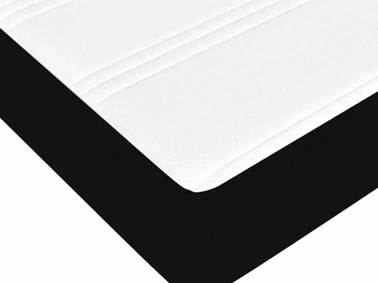 Billede 11 - Sengestel med madras Sort 140 x 200 cm Stof