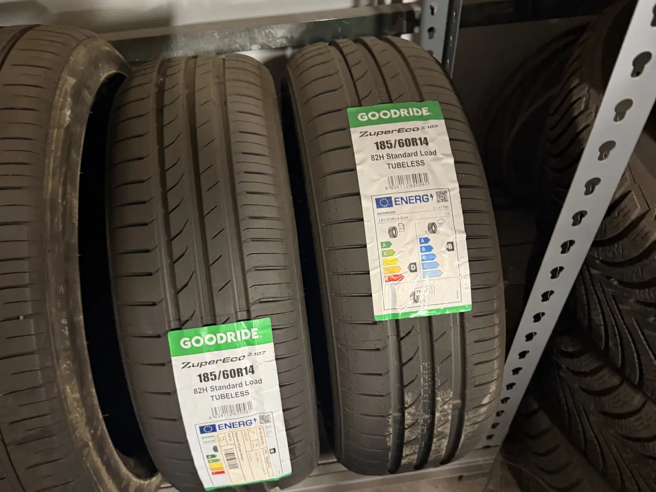 Billede 1 - 2stk. Nye 185/60/14 sommerdæk