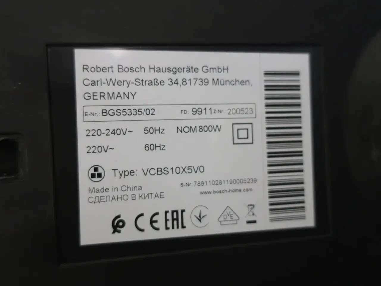 Billede 3 - Støvsuger BOSCH BGS5335/02