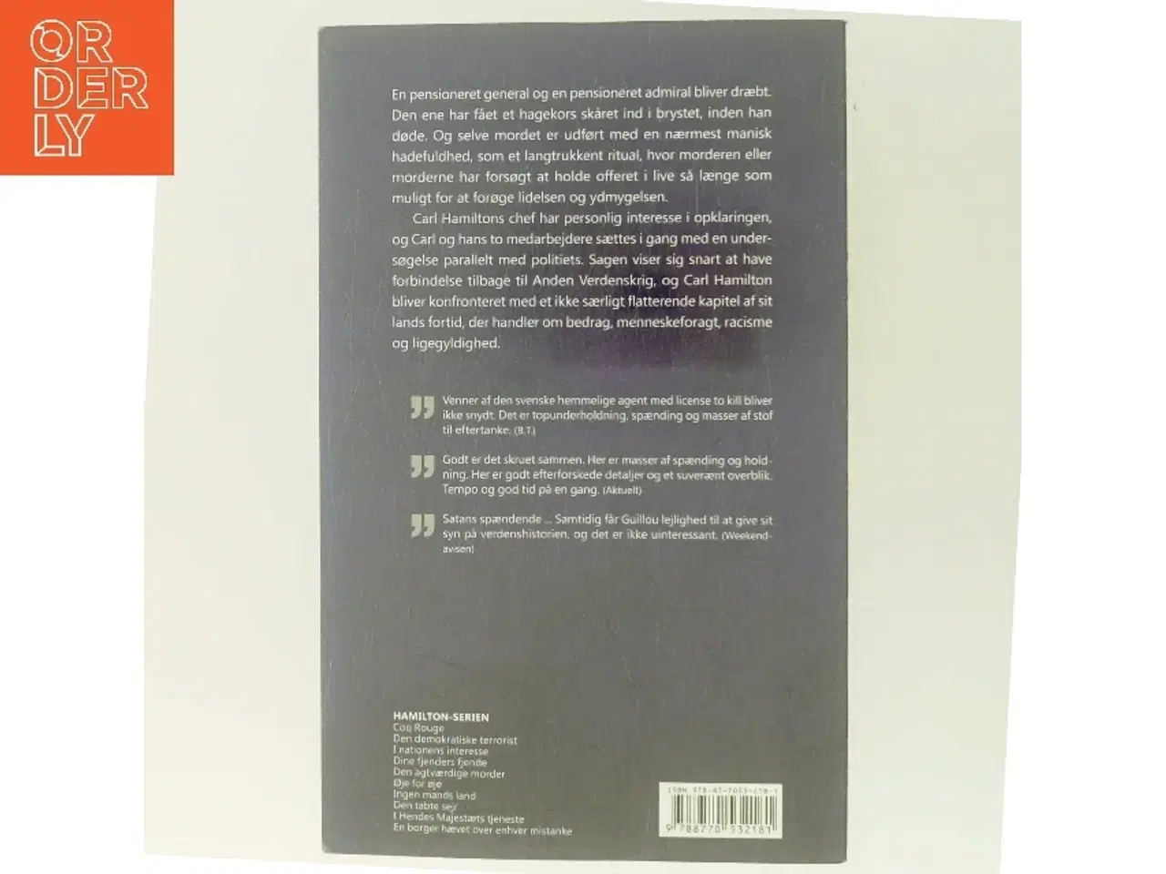 Billede 3 - Den agtværdige morder af Jan Guillou (Bog)