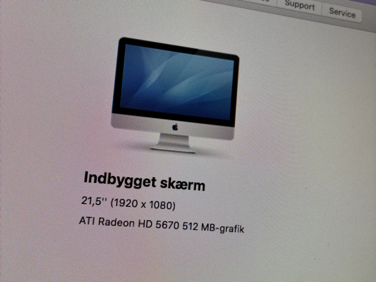 Billede 5 - 21,5” iMac fra 2010