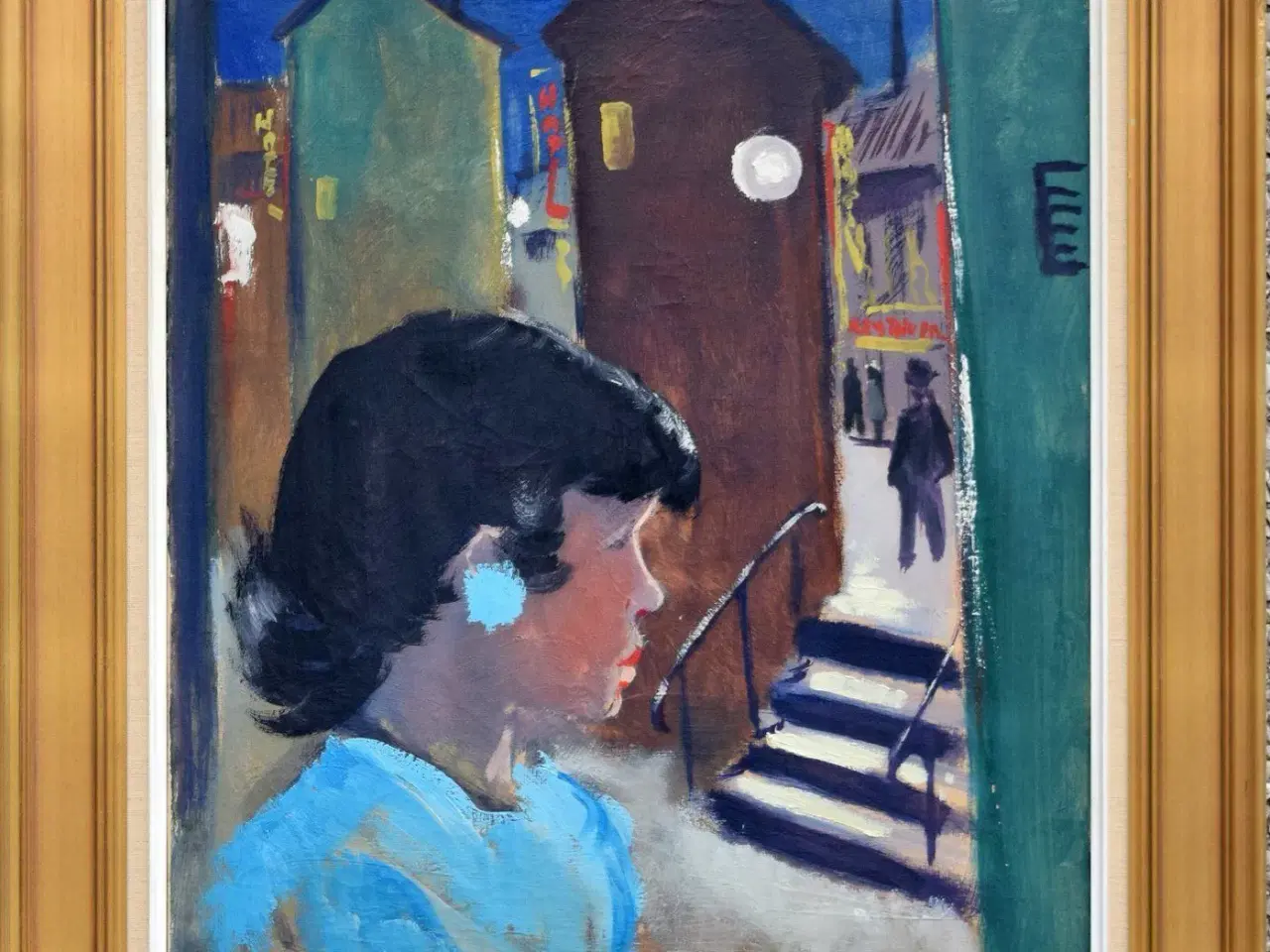 Billede 1 - Maleri af Arne A. Hansen (f. 1922-)