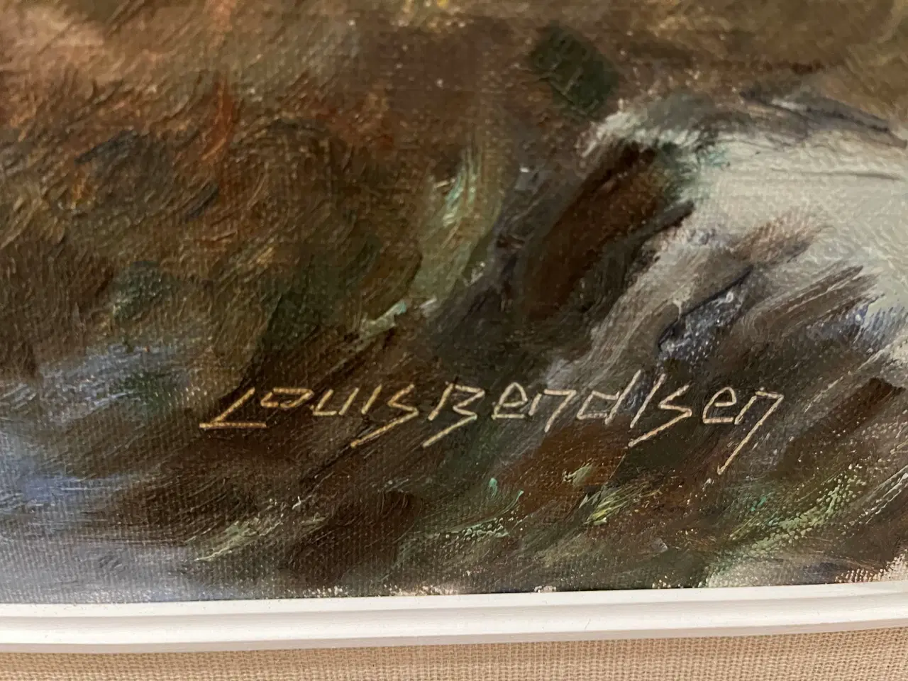 Billede 2 - Oliemaleri fra Bornholm af Louis Bendisen