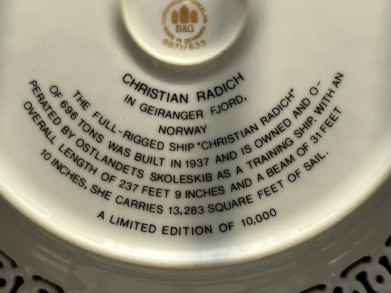 Billede 11 - 4 stk Windjammer tallerkener med motiver af skoles