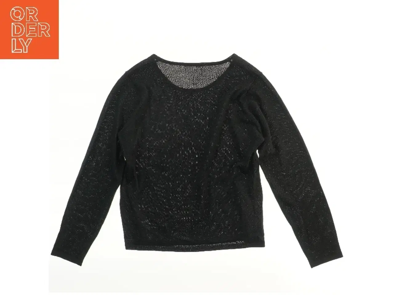 Billede 2 - Langærmet sort bluse I uld (str.  58x44 cm)