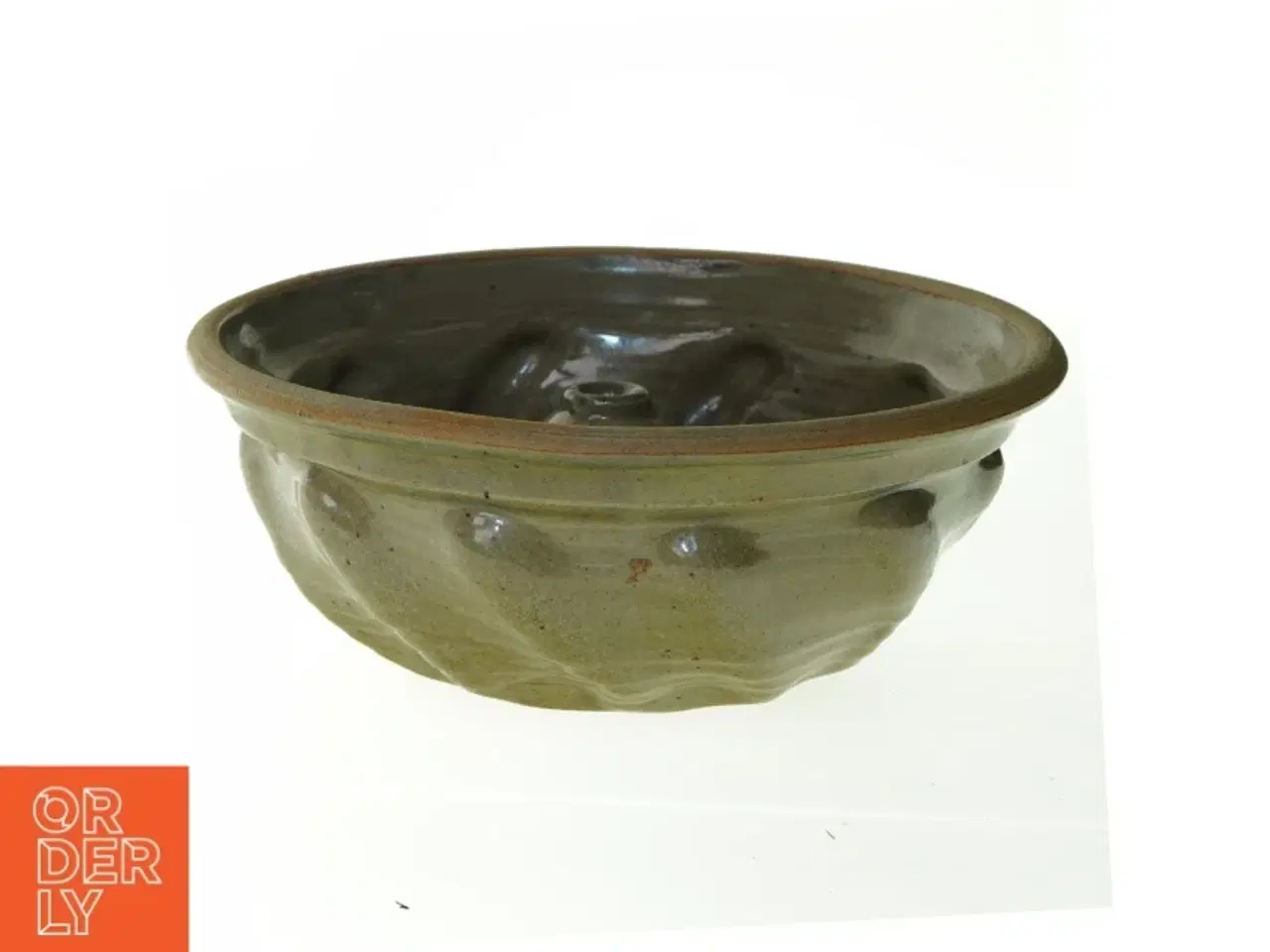 Billede 1 - Keramik Kage rand form skål (str. 22 x 9 cm)