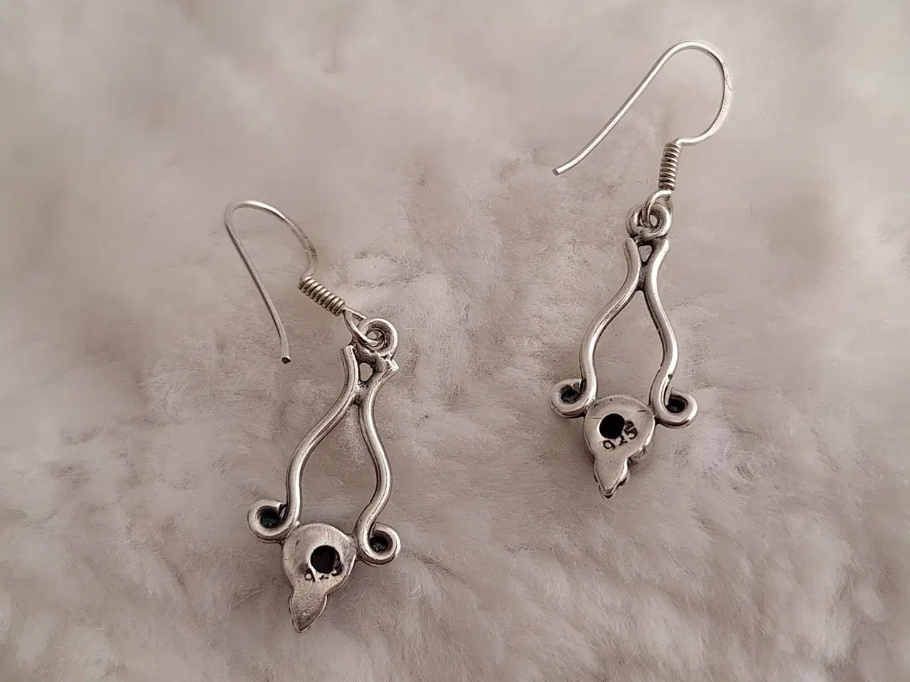 Billede 2 - Smukke 925 sterlingsølv sort onyx øreringe