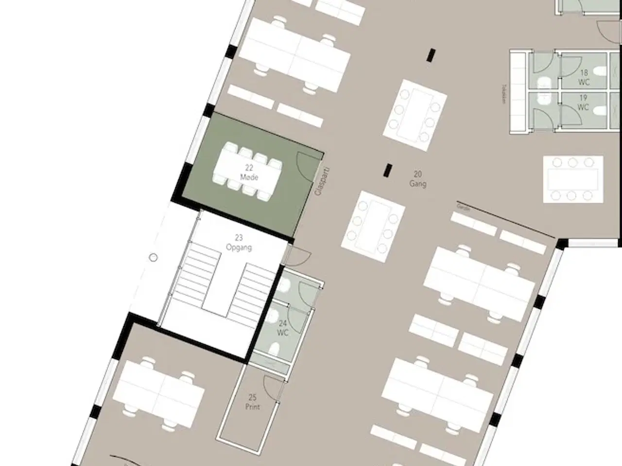 Billede 13 - Storrumskontor med attitude og stil