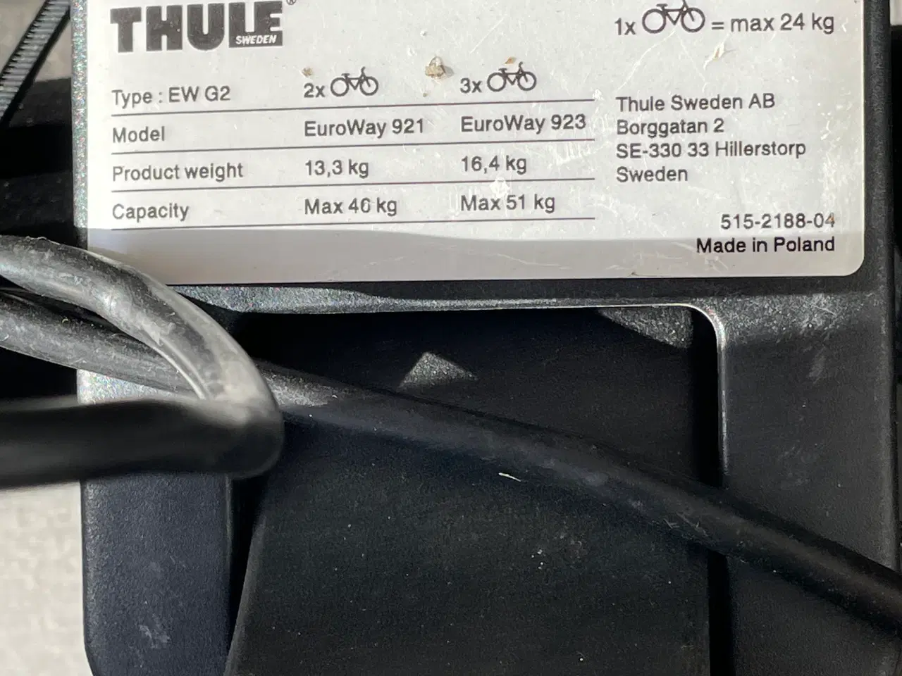 Billede 2 - Cykelholder til 2 cykler 