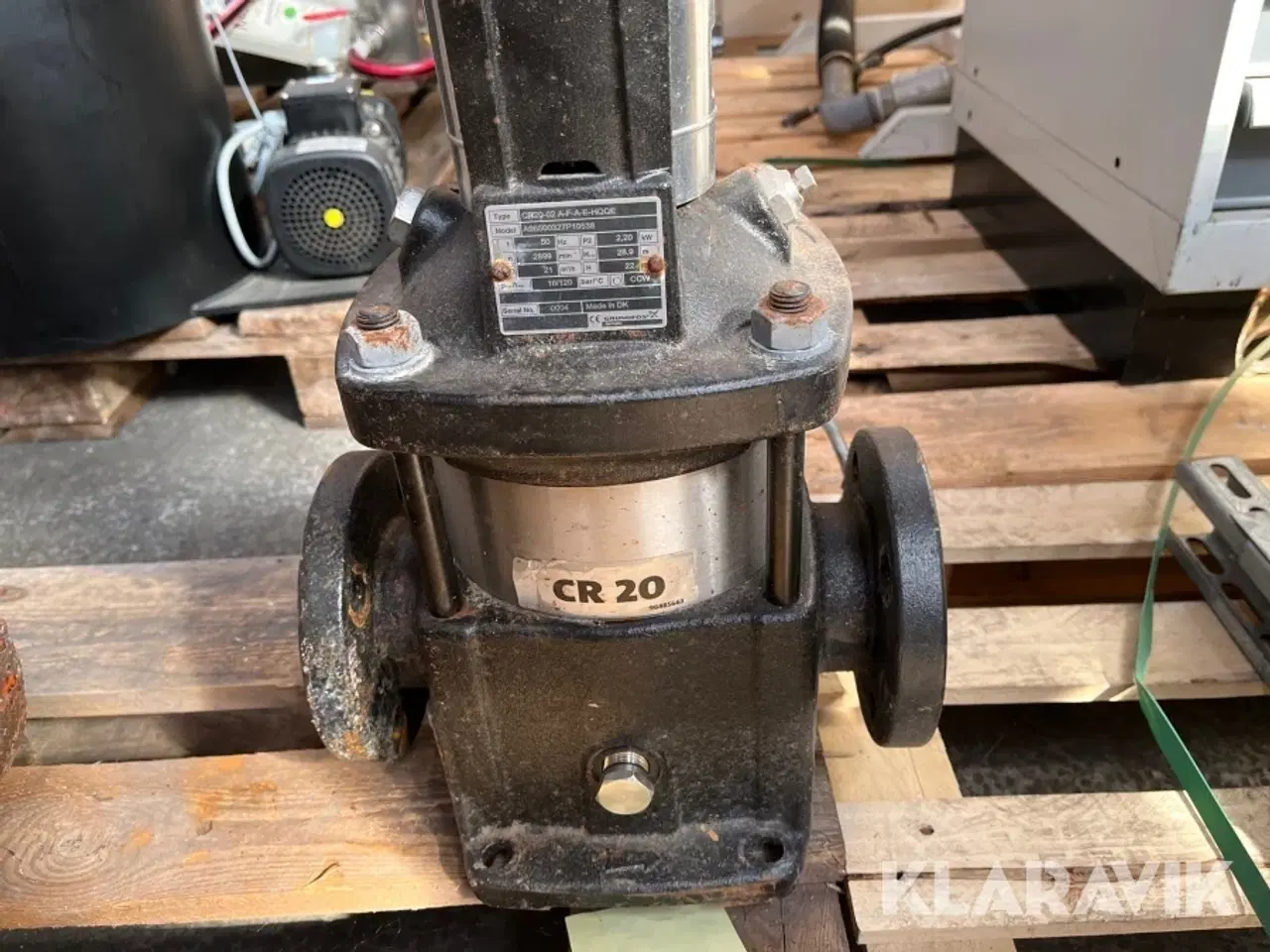 Billede 7 - Trykpumpe Grundfos CR20-02 A-F-A-E-HQQE