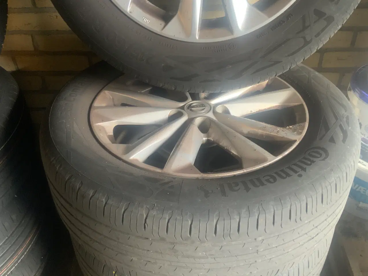 Billede 1 - Org Nissan qashqai fælge med dæk + 4 nye continelt