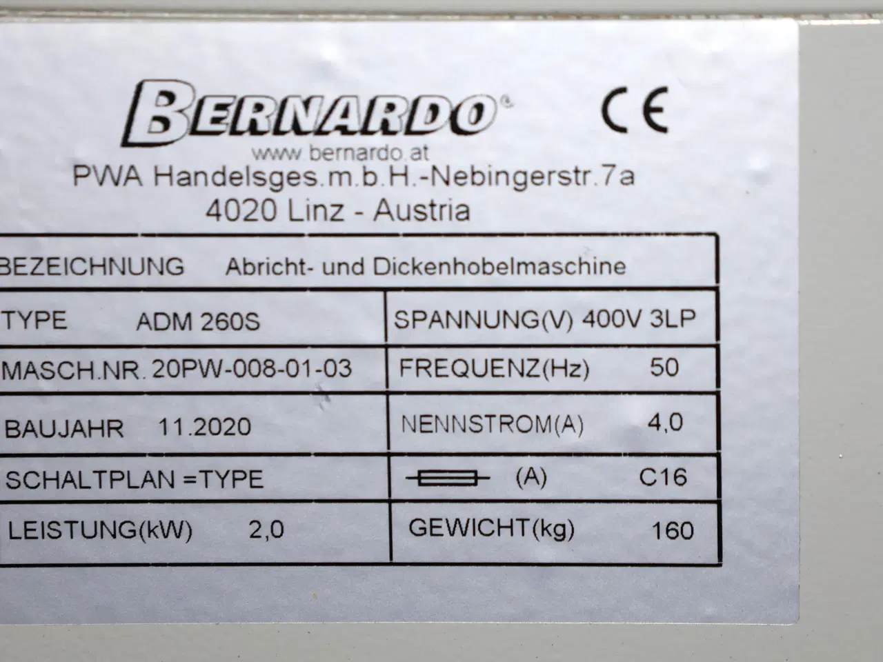 Billede 9 - Bernardo ADM 260S afretter/tykkelseshøvl