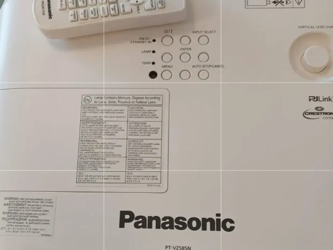 Billede 1 - Højkvalitets LCD projektor – Panasonic VZ5  - 85N 