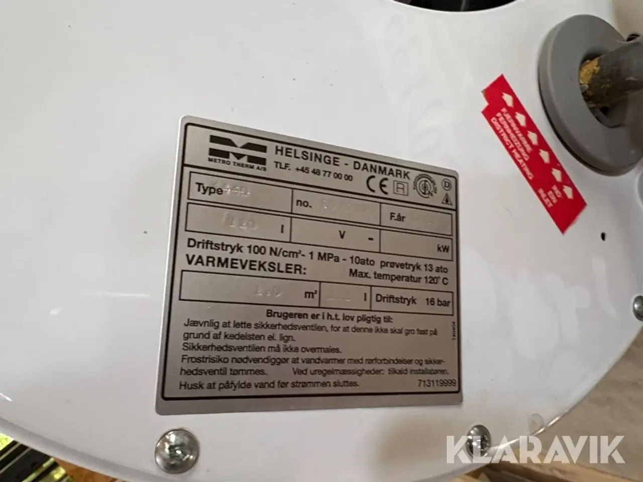 Billede 7 - Varmtvandsbeholder Metro Therm 440