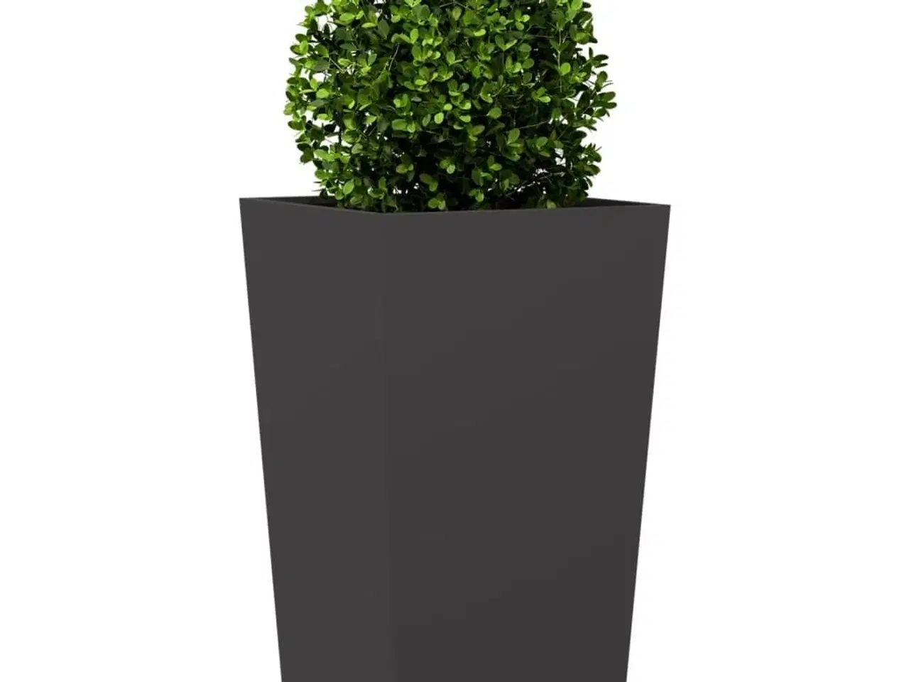 Billede 3 - Plantekrukke 45x45x75 cm stål sort