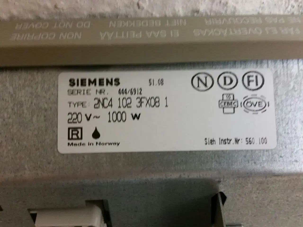 Billede 3 - Ny Siemens El.radiator.