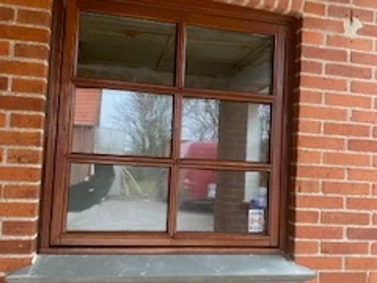 Billede 1 - mahogny vinduer med sprosser