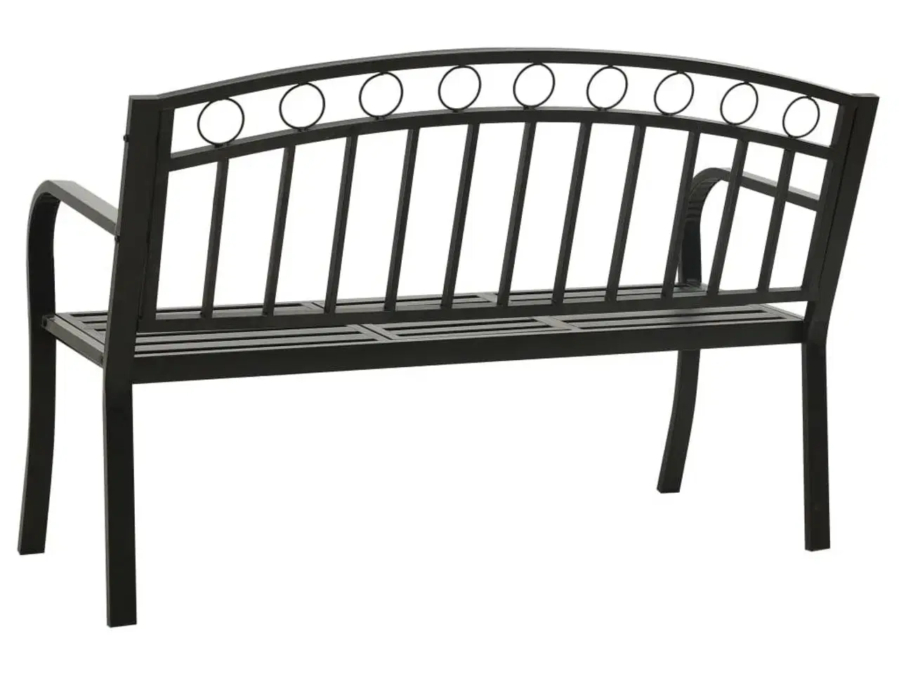Billede 5 - Havebænk med bord 120 cm stål sort