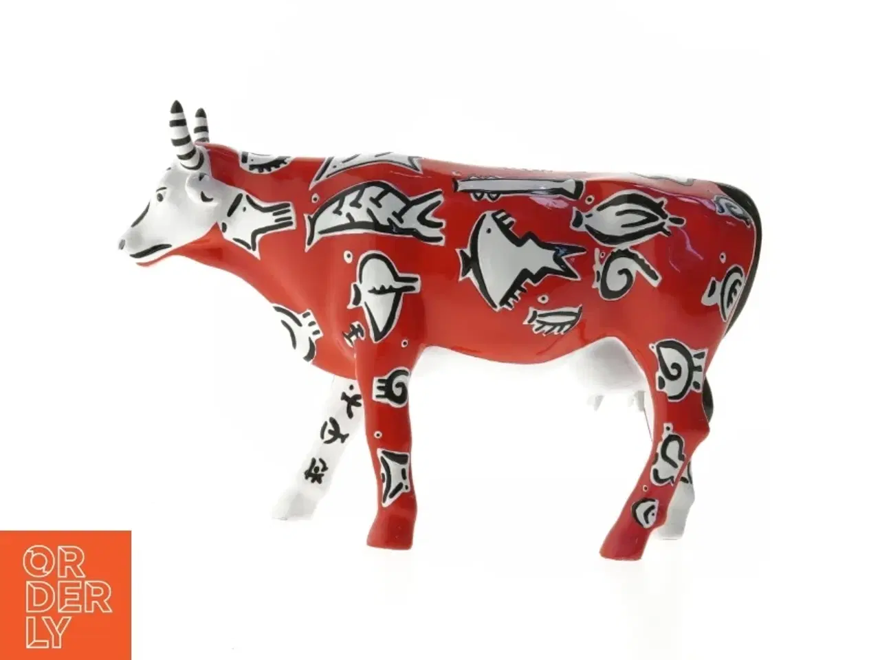 Billede 1 - Cow-parade,  med kunstnerisk design (str. 31 cm)