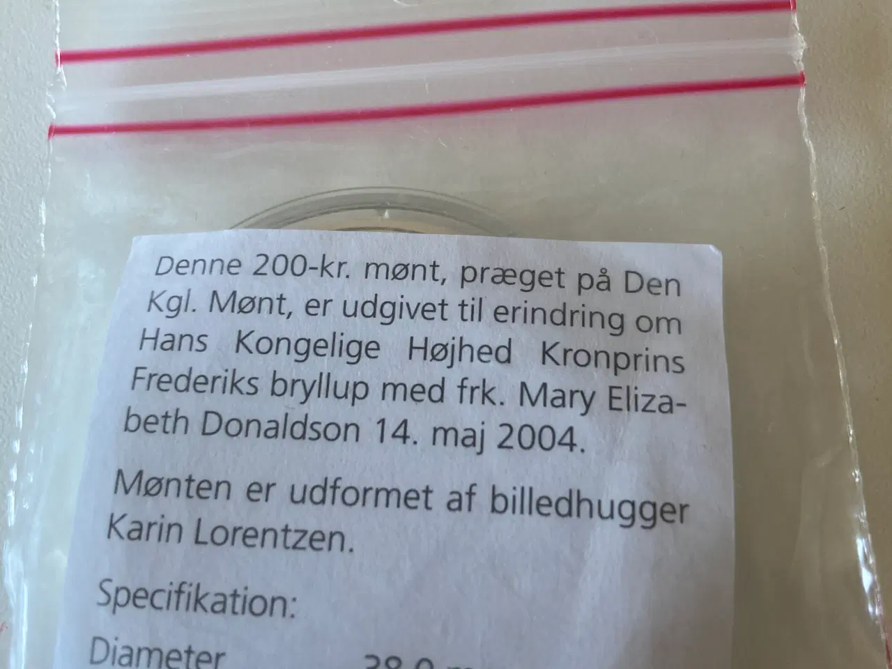 Billede 1 - 200 kr mønt