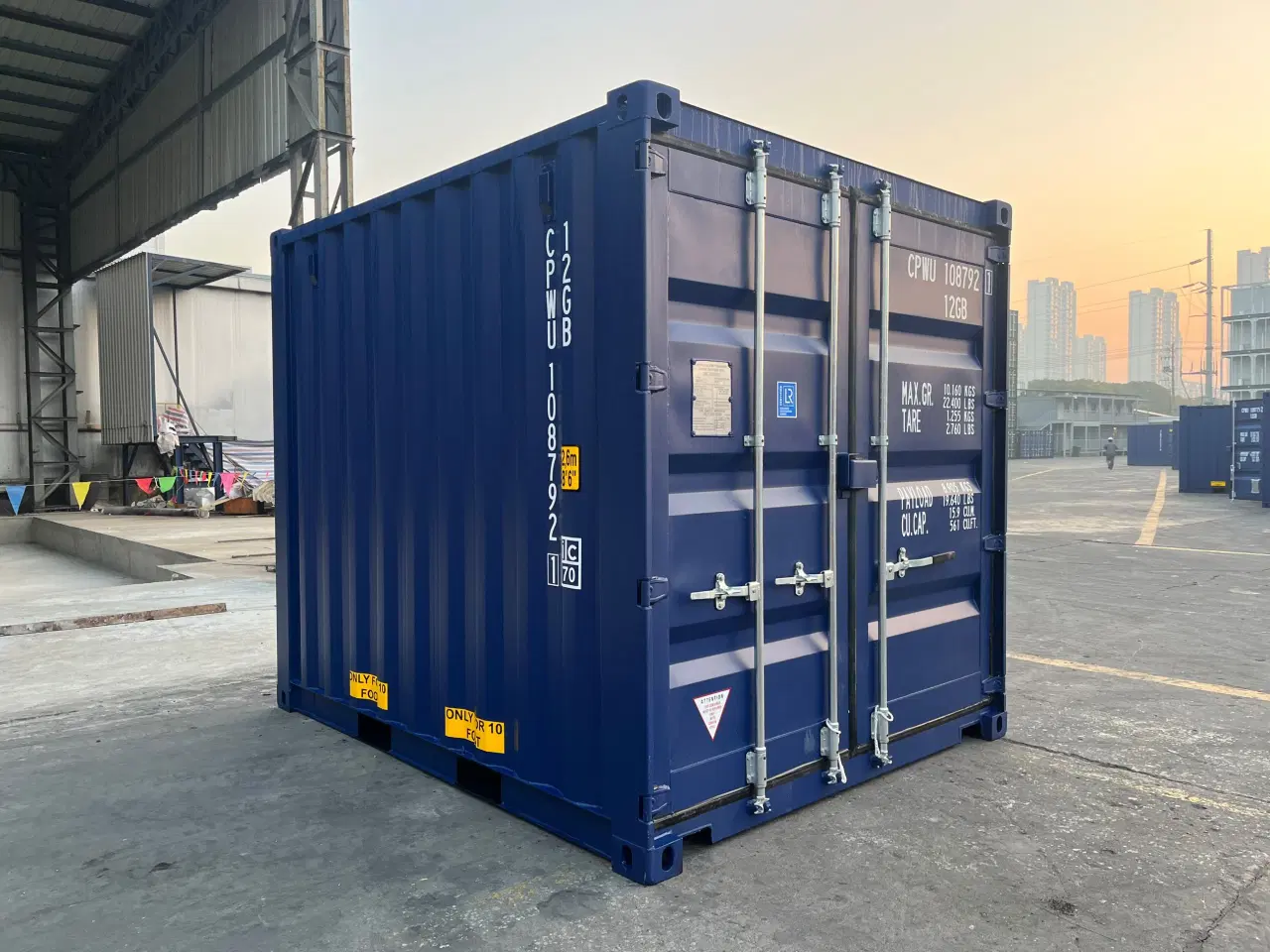 Billede 3 - 10 fods container i RAL 5013 i Aarhus