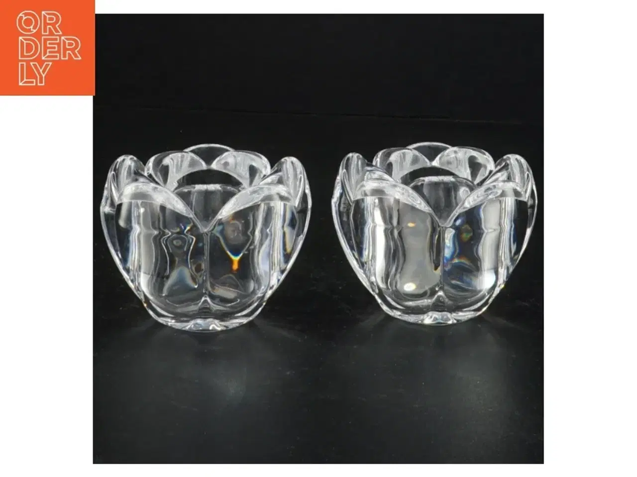 Billede 1 - Holmegaard fyrfadsstager (str. 6 x 8 cm)