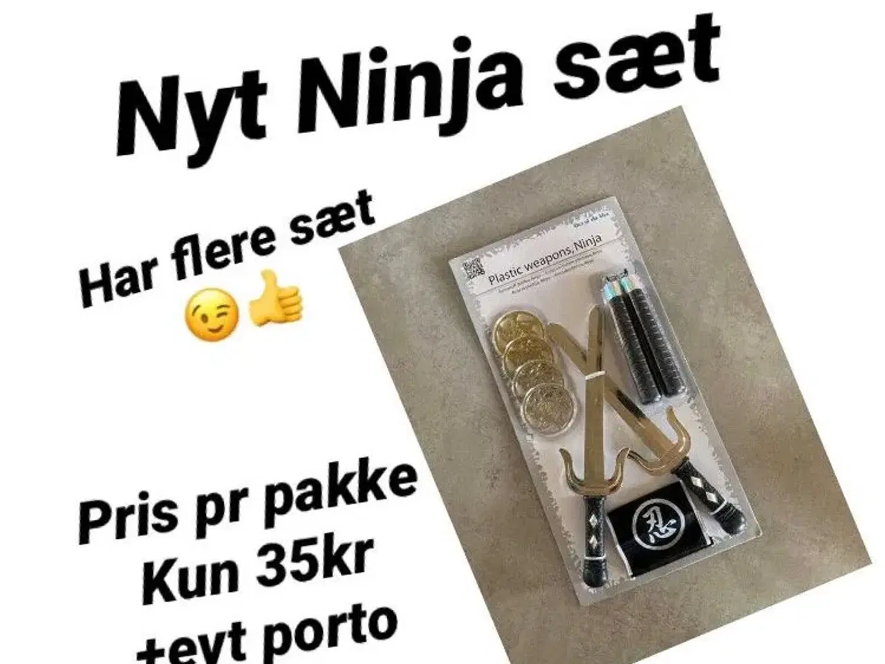 Billede 1 - 1 pakke nyt ninjasæt