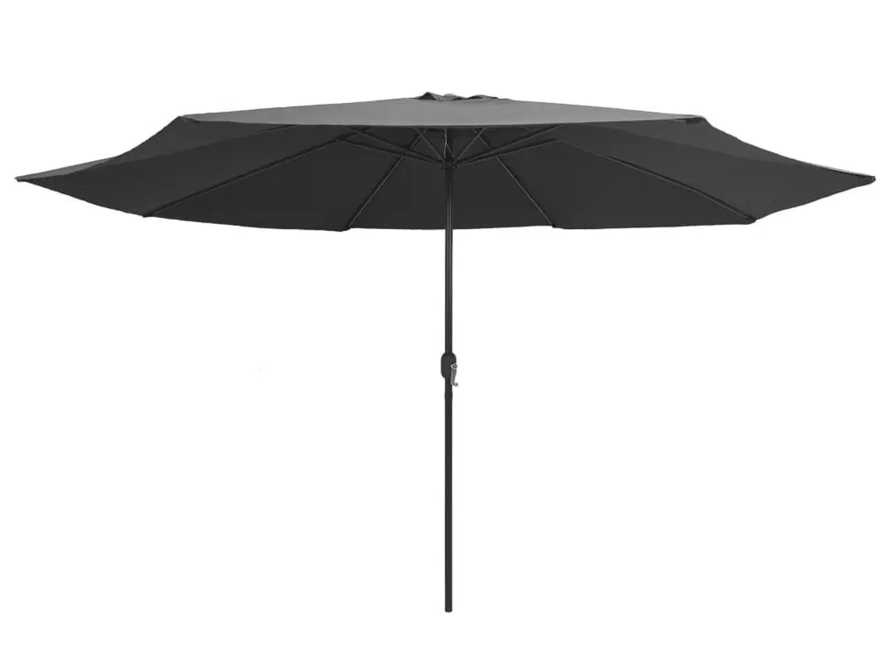 Billede 3 - Udendørs parasol med metalstang 400 cm antracitgrå