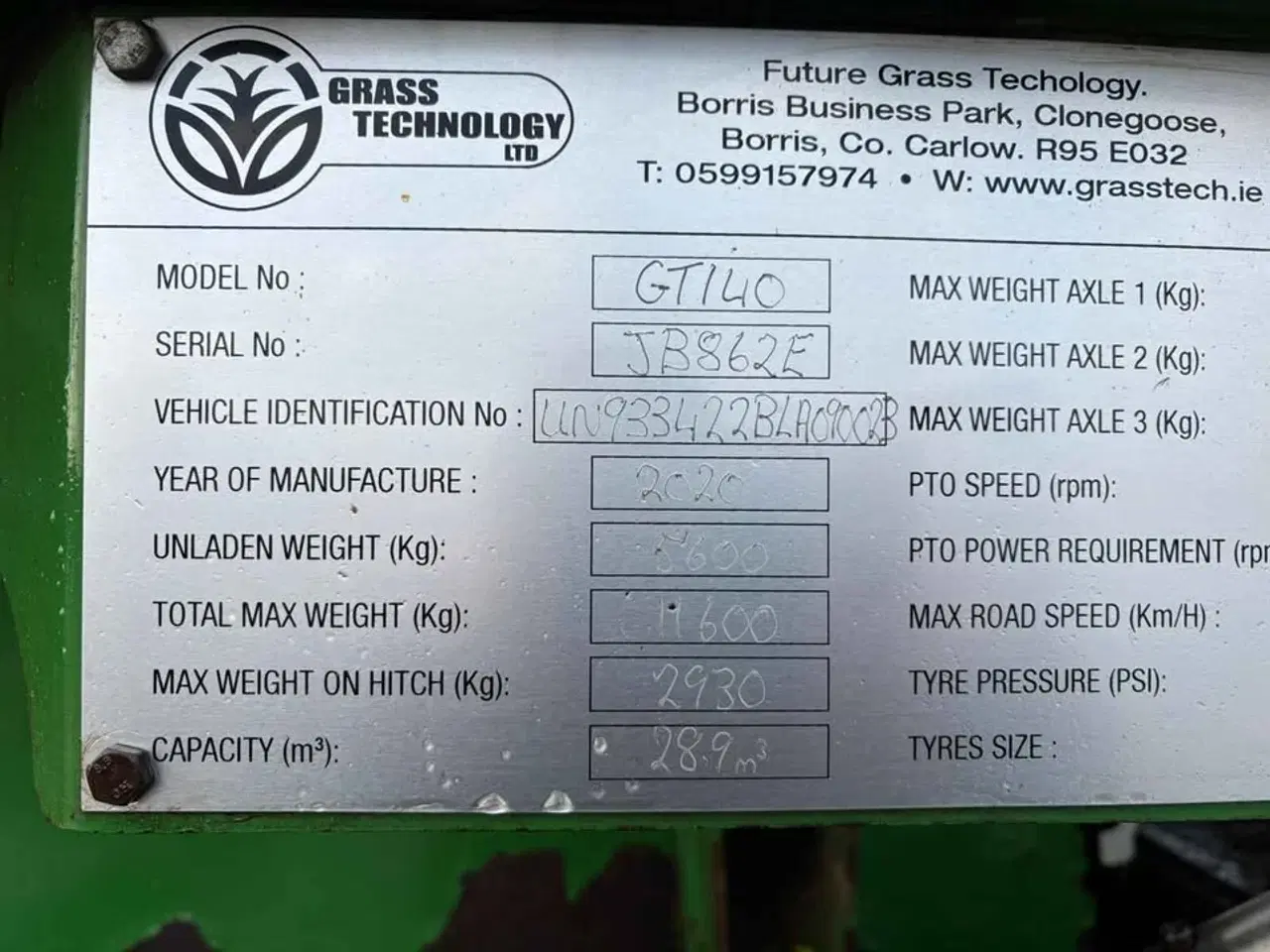 Billede 9 - Grass Tech Pro-cut GT140 årgang 2020 - friskgræs 