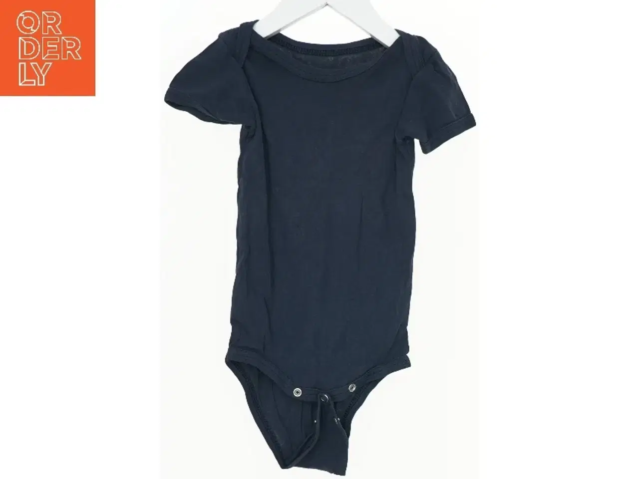 Billede 1 - Mørkeblå kortærmet bodystocking (str. 92)